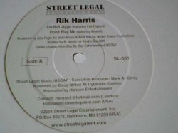 画像1: R&B Rik Harris / I'm Not Jigga 12インチです。