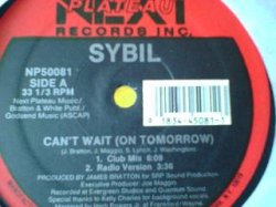 画像1: ディスコ Sybil / Can't Wait (On Tomorrow) 12インチです。