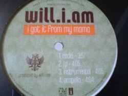 画像1: HipHop Will I Am / I Got It From My Mama 12インチ新品です