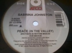 画像1: ハウス Sabrina Johnston / Peace (In The Valley) 12インチです。