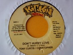 画像1: レゲエ Tony Curtis & Christopher / Don't Hurry Love 7インチです。