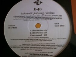 画像1: HipHop E-40 / Automatic 12インチです。