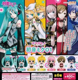 画像1: ガチャガチャ ポケマケット 初音ミク01 全6種セット 新品です。