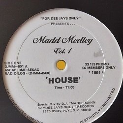 画像1: ハウス D.J. Madd Mann / Madd Medley Vol. 1 12インチです。