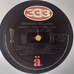 画像1: ハウス Saundra Williams / I Want It, I Need It (Real Love) 12インチです。