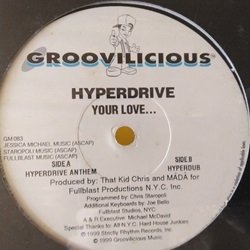 画像1: ハウス Hyperdrive / Your Love 12インチです。