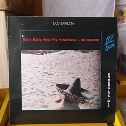 画像1: ディスコ Manzerata / Baby Baby Hear My Heartbeat... Mi Corazon (Esmeralda Mix) 12インチです。