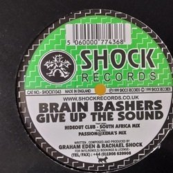 画像1: ハードハウス Brain Bashers / Give Up The Sound 12インチです。