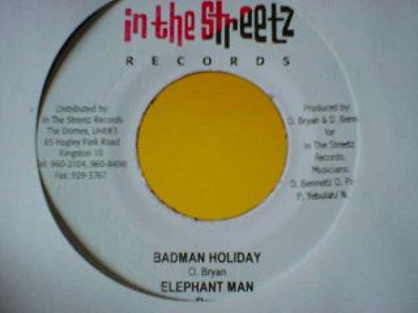 画像1: レゲエ Elephant Man / Badman Holiday クリスマスネタ7インチです。 (1)