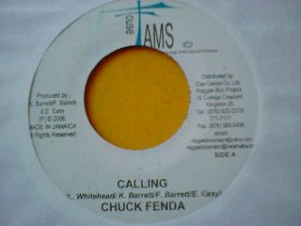 画像1: レゲエ Chuck Fenda / Calling 7インチ新品です。 (1)