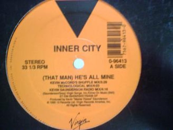 画像1: ハウス Inner City / He's All Mine 12インチです。 (1)