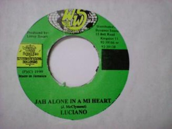 画像1: レゲエ Luciano / Jah alone In A Mi Heart 7インチです。 (1)