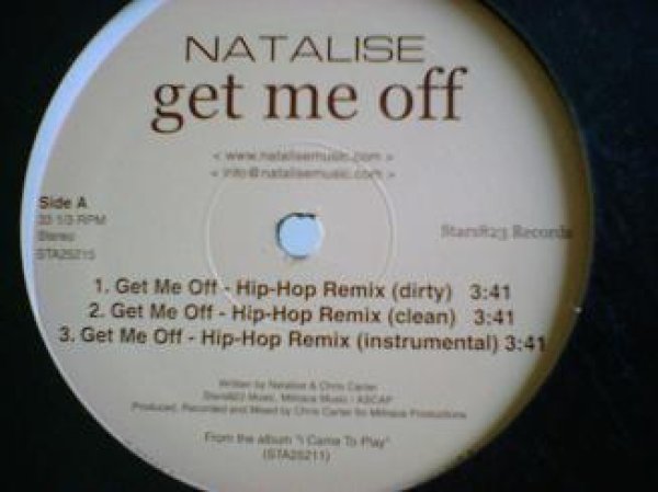 画像1: R&B Natalise / Get Me Off 12インチ新品です。  (1)