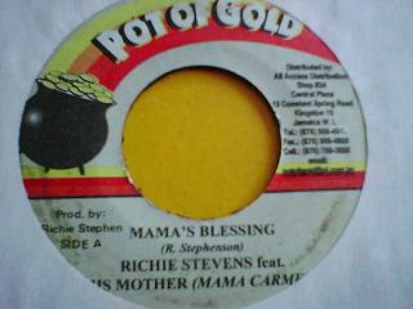 画像1: レゲエ Richie Stephens / Mama's Blessing 7インチです。 (1)