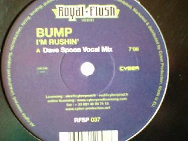 画像1: ハウス Bump / I'm Rushin' 12インチです。 (1)