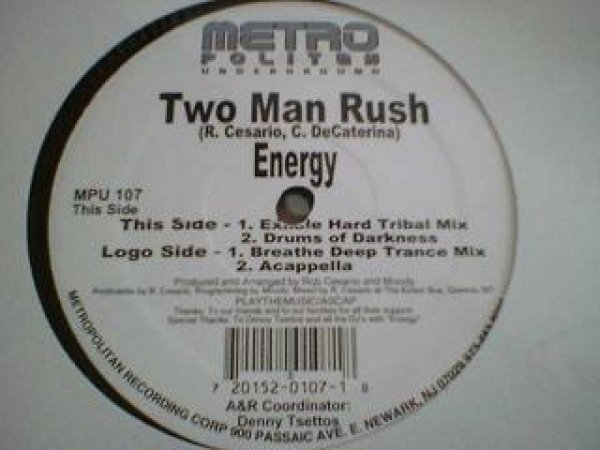 画像1: ハードハウス Two Man Rush / Energy 12インチです。 (1)