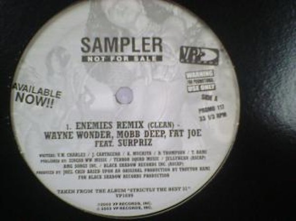 画像1: レゲエ Wayne Wonder / Enemies (Remix) 12インチ新品です。 (1)