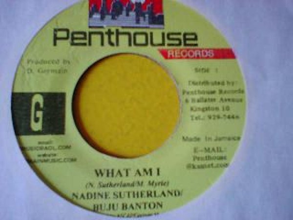 画像1: レゲエ Nadine Sutherland & Buju Banton / What Am I Gonna Do 7インチ新品です。 (1)