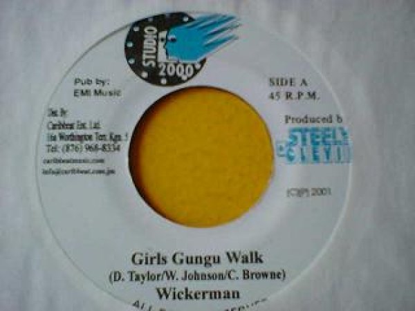 画像1: レゲエ Wickerman / Girls Gungu Walk 7インチです。 (1)