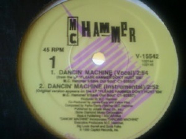 画像1: HipHop MC Hammer / Dancin' Machine 12インチです。 (1)