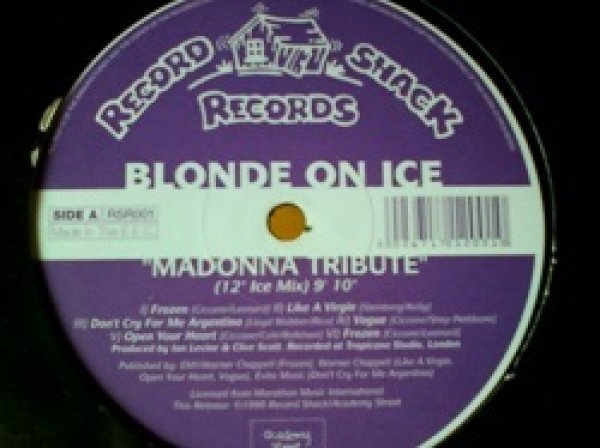 画像1: ハウス Blonde On Ice / Madonna Tribute 12インチです。 (1)