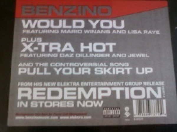 画像1: HipHop Benzino / Would You 12インチ新品です。 (1)