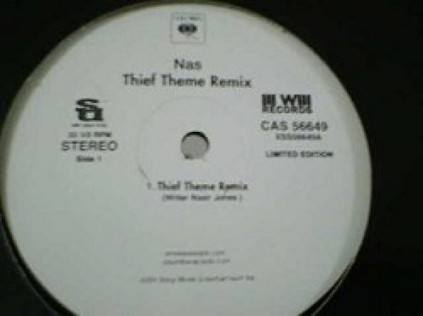 画像1: HipHop Nas / Thief Theme Remix 12インチ新品です。 (1)