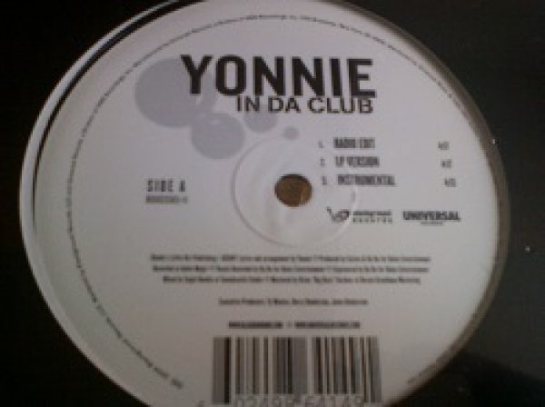 画像1: R&B Yonnie / In Da Club 12インチ新品です。 (1)