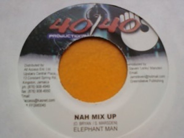 画像1: レゲエ Elephant Man / Nah Mix Up 7インチです。 (1)