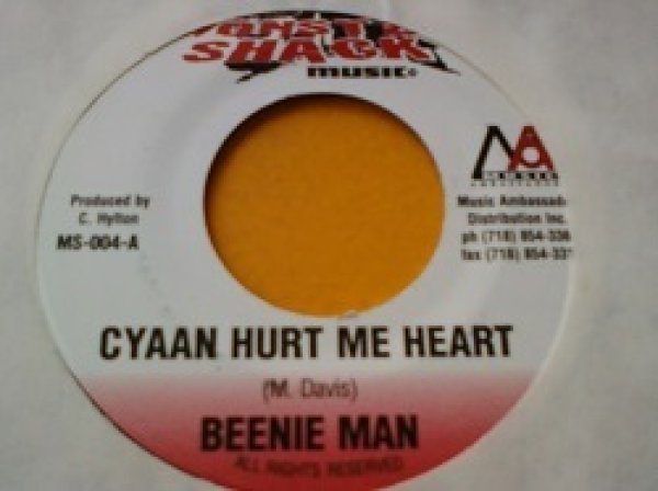 画像1: レゲエ Beenie Man / Cyaan Hurt Me Heart 7インチです。 (1)