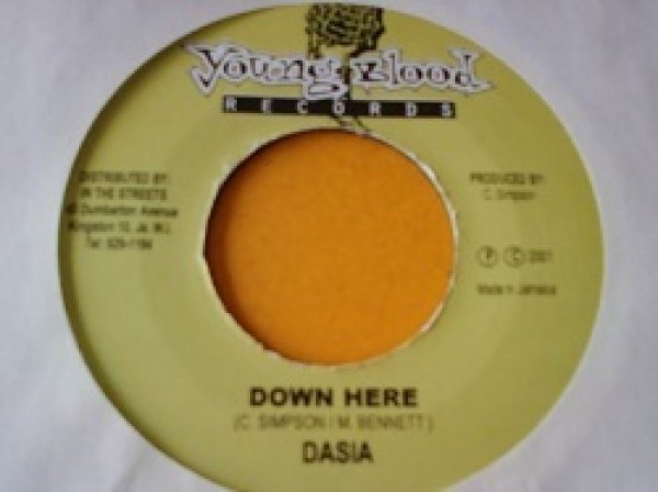 画像1: レゲエ Dasia / Down Here 7インチ新品です。 (1)