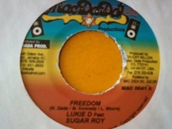 画像1: レゲエ Lukie D & Sugar Roy / Freedom 7インチです。 (1)