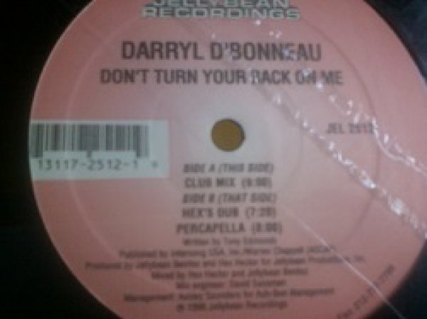 画像1: ハウス Darryl O'bonneau / Don't Turn Your Back On Me 12インチ新品です。 (1)