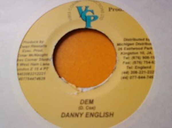 画像1: レゲエ Danny English / Dem 7インチです。 (1)