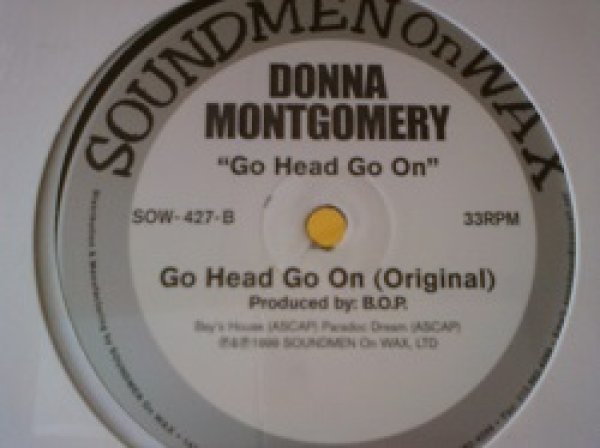 画像1: ハウス Donna Montgomery / Go Head Go On 12インチ新品です。 (1)