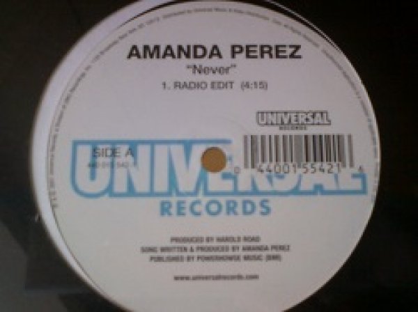 画像1: R&B Amanda Perez / Never 12インチ新品です。 (1)