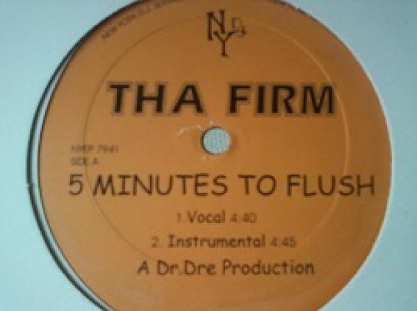 画像1: HipHop Tha Firm / 5 Minutes To Flush 12インチです。 (1)