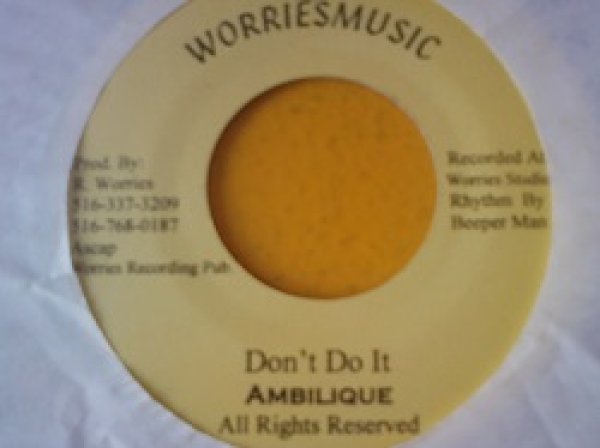 画像1: レゲエ Ambilique / Don't Do It 7インチ新品です。 (1)