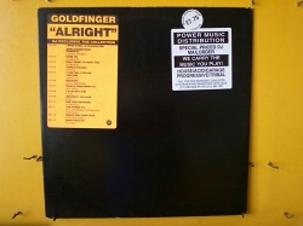 画像1: ハウス Goldfinger / Alright 12インチです。 (1)