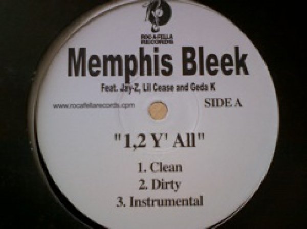 画像1: HipHop Memphis Bleek / 1,2 Y'all 12インチです。 (1)