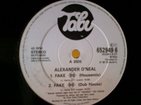 画像1: ハウス Alexander O'Neal / Fake 88 (House Mix) 12インチです。 (1)