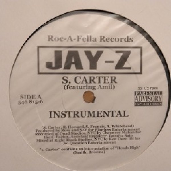 画像1: HipHop Jay-Z / S,Carter 12インチです。 (1)