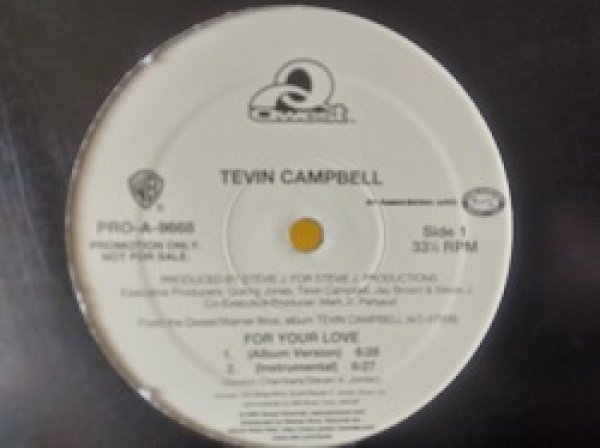 画像1: R&B Tevin Campbell / For Your Love 12インチです。 (1)