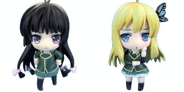 画像1: フィギュア 僕は友達が少ない ストラップフィギュアコレクション 三日月夜空 & 柏崎星奈 2個セットです。 (1)