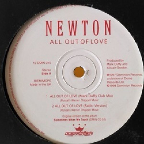 画像1: ハウス Newton / All Out Of Love 12インチです。 (1)