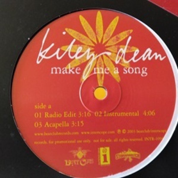 画像1: R&B Kiley Dean / Make Me A Song 12インチです。 (1)