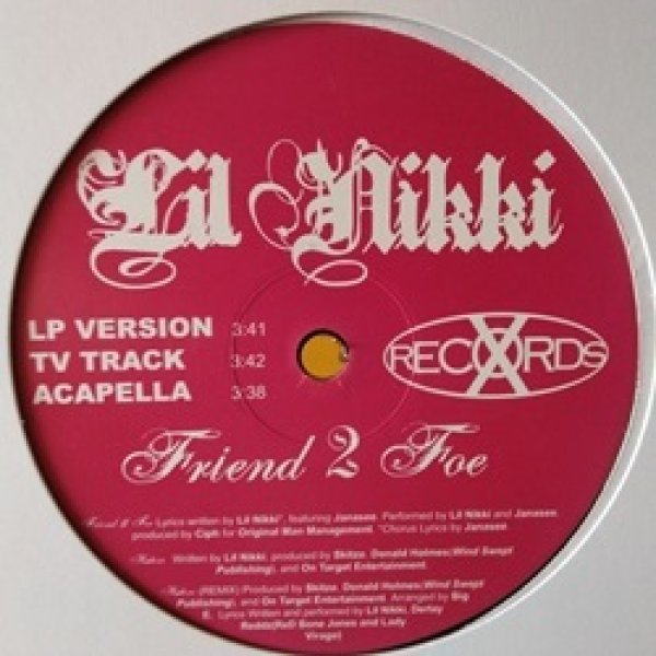 画像1: HipHop Lil Nikki / Friend 2 Foe 12インチ新品です。 (1)