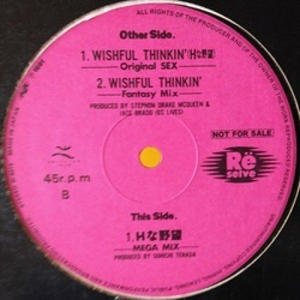 画像1: ハウス Re Selve / Wishful Thinkin’ (Hな野望) 12インチです。 (1)